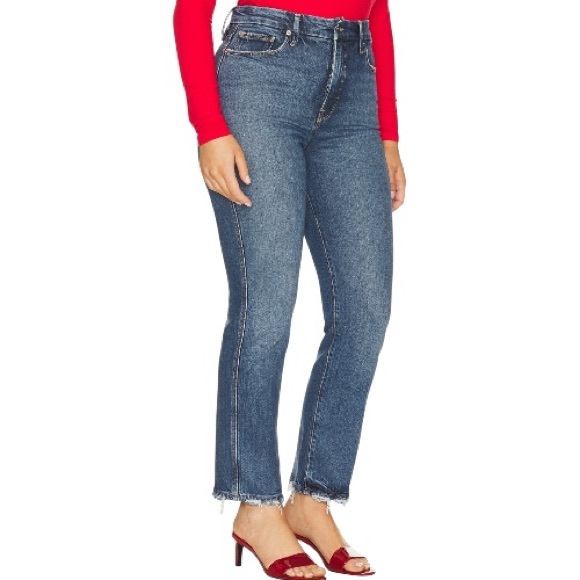 GOOD AMERICAN GOOD CURVE STRAIGHT JEANS IN INDIGO 737 - Picture 2 of 11